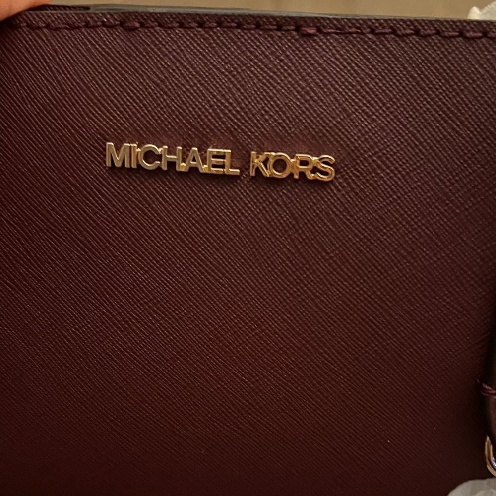 Michael Kors Maroon Tote NWT - Picture 3 of 6